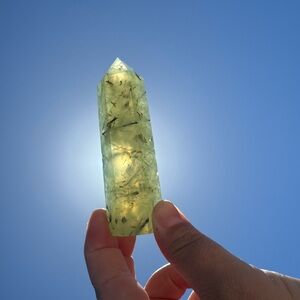 Prehnite with Epidote Tower